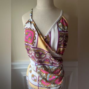 Multicolor Asymmetrical Summer Dress